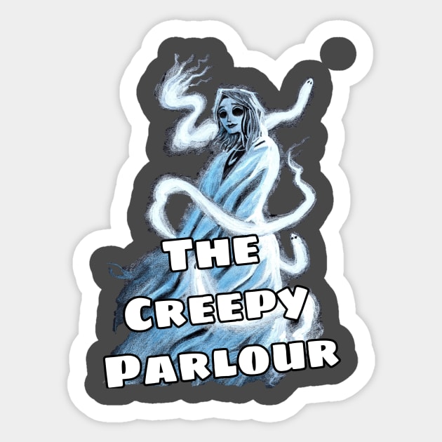 The Creepy Parlour Sticker by Tedwolfe